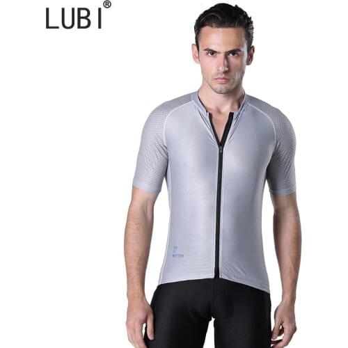 LUBI Summer Men Cycling Jersey MTB Road Bike Jerseys Breathable Short Sleeve Bicycle Shirts Maillot Ciclismo Downhill