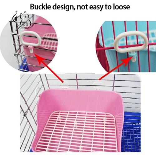 Hot Sell Rabbit Toilet Tray Plastic Heightening Guinea Pig Toilet Pet Accessories Chinchilla Rabbit Potty Pets Supplies