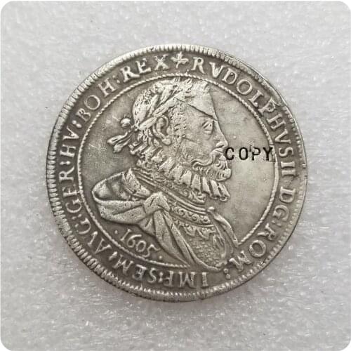 Rudolfus II Thaler Coin Medal 1605 Holy Roman Emperor COPY