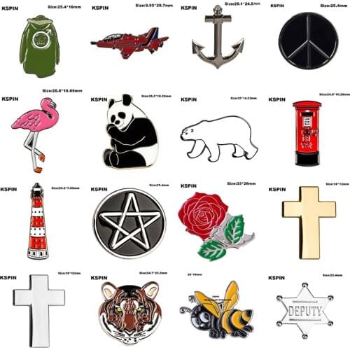 Metal Badge The Who Green Battle Plane Badge Anchor Badge Peace Badge Flamingo Panda Polar Bear Post Can