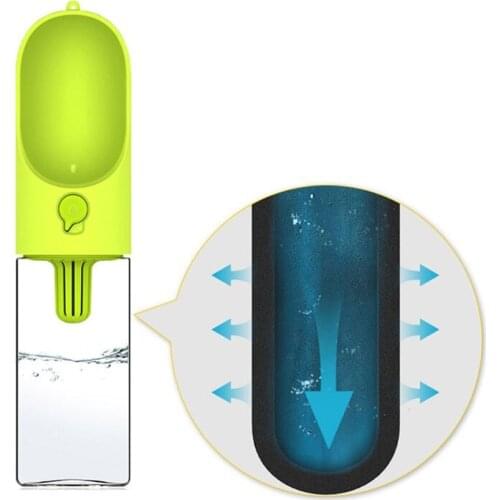 New 400ml Portable Pet Dog Water Bottle Dog Water Bowl Kettle Pet Outdoor Travel Drinking Water Feeder Storage Water Container