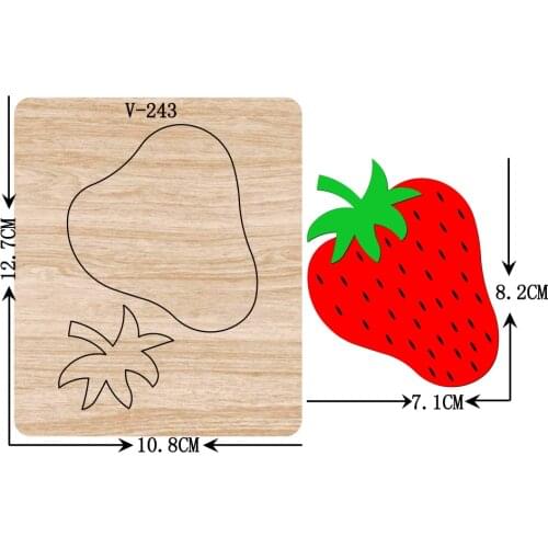 New Strawberry wooden dies cutting dies for scrapbooking /Multiple sizes /V-243