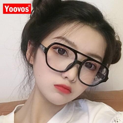 Yoovos Glasses Frame Women Blue Light Eyewear Computer OkularyFrame For Women Large Goggles Eyeglasses Vintage Gafas De Mujer