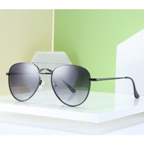 Retro Oval Sunglasses Men Metal Frame Goggles Eyewear for Women Outdoor Double Beam Ladies Gafas 7054DF