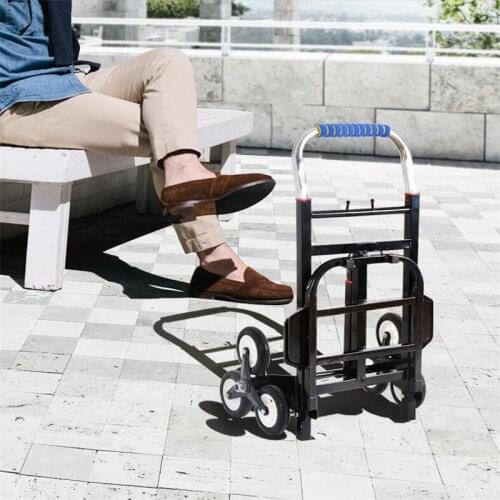 Stair Climbing Cart Portable Climbing Cart 330 lb Capacity All Terrain Stair Climbing Hand Truck Folding Stair Hand Truck Heavy