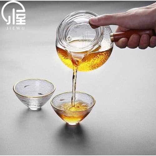 JIEWU Japanese-style Healthy Portable Teapot Heat-resistant Glass Teapot New Hot-selling Office And Household Tea Set Accessorie