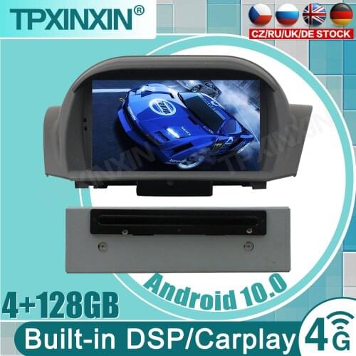 PX6 Carplay Android 10 4G+128G For Ford Fiesta 2013-2016 Multimedia Player Tape Recorder GPS Navigation Auto Radio Head Unit DSP