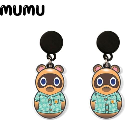 2020 New Animal Doll Drop Earring Lovely Rabbit Sloth Acrylic Earrings Resin Epoxy Jewelry Gift Girl