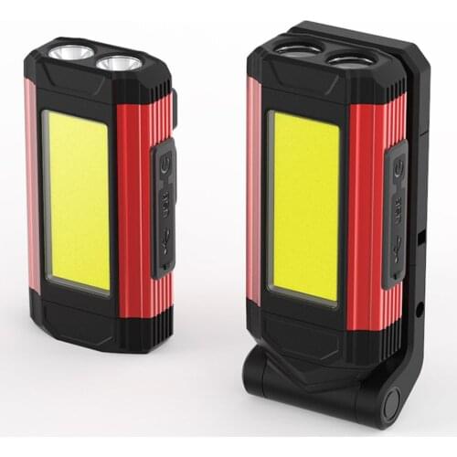 K011 Series A Type Folding LED Work Auto Repair Light USB Rechargeable Repair Light Multi-function COB Glare Flashlight