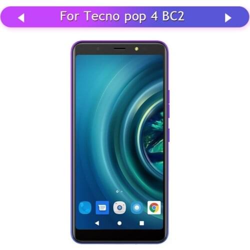 For Tecno Pop 4 BC2 Full LCD Display Assembly Complete Touch Screen Digitizer Replacement