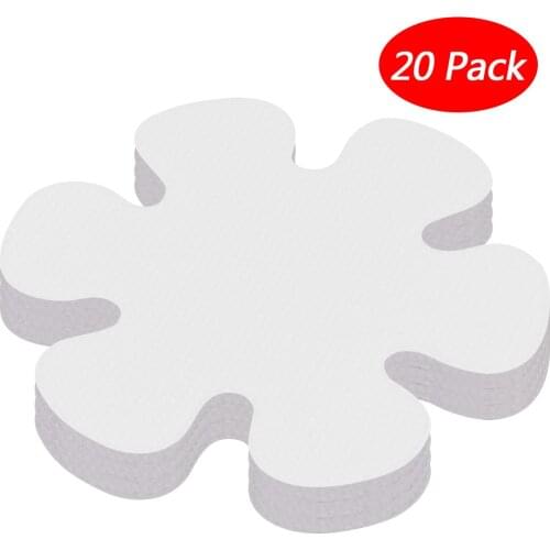 US 20 Pack 10cm/4 Inch Anti-slip Shower Stickers Flower Shaped Bathtub Decals Stickers Bath Shower Treads for Tubs