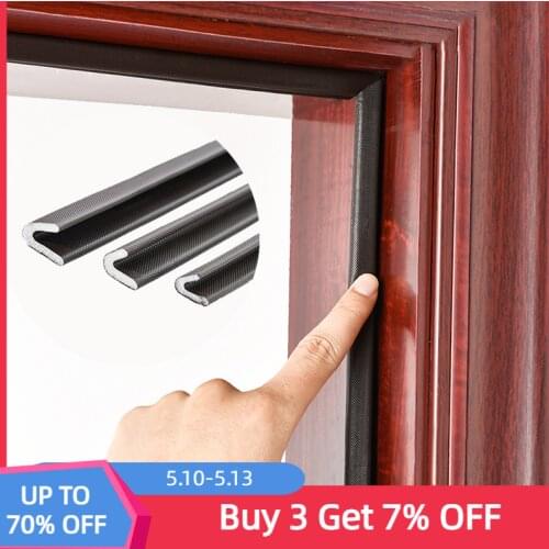 V Shape Weather Stripping Foam Strip Tape Seal Insulation Soundproofing Anti-Collision for Doors and Window Frame Gasket Draft