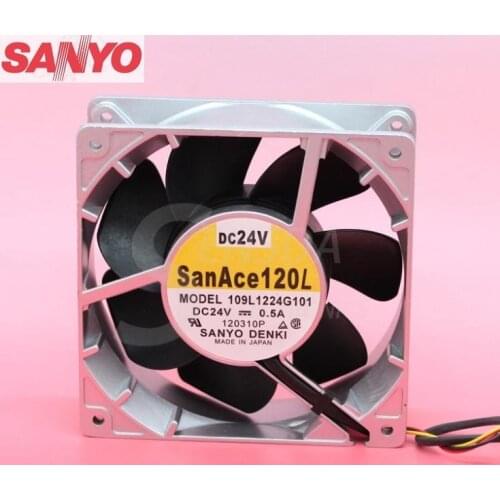 For Sanyo 109L1224G101 24V 0.5A 12038 120mm inverter cooling fan