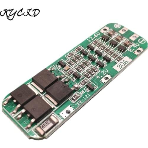 BMS 3S 12.6V 20A Lithium 18650 Battery Charge Protection Board Enhance Version with Auto Recovery 26650 Charging for Drill