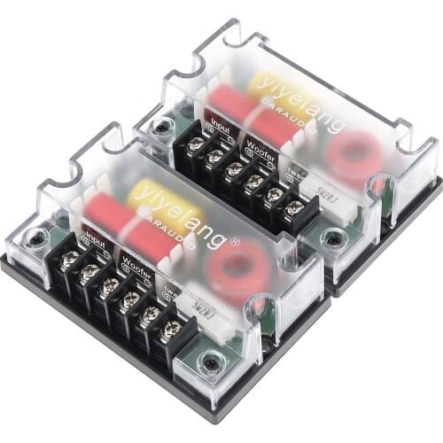 2pc 2 WayS Car Audio Frequency Divider Circuit Automobiles Audio Loudspeaker Speaker Woofer Wave Filter Auto Accessories for Car