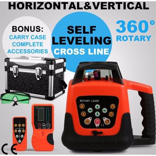 360 ° 500M Level Laser Rotary Lines Self Leveling Meter Green Beam Range ± 5% Horizontal Vertical Machine
