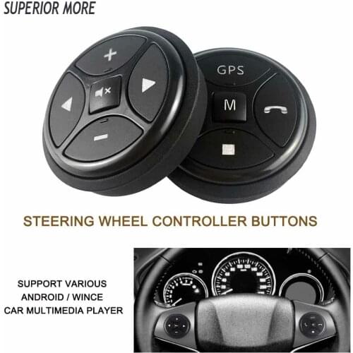 Car Steering Wheel Wireless 10 Key Control Button for Car Radio DVD MP5 GPS Multimedia Navigation Player Head Unit Remote
