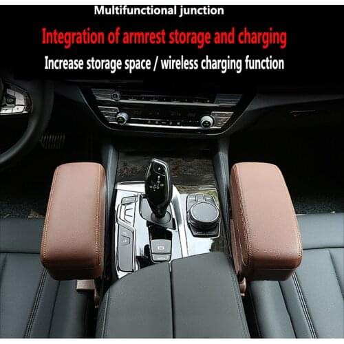 Car armrest box with mobile phone wireless charging function Car storage box Car storage box Universal Accessories