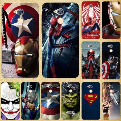 Super Hero Phone Case Cover For Huawei Honor 6C 6A Pro 6X Soft Silicone Back Cover For Huawei Honor 6C 6A Pro shell Fundas