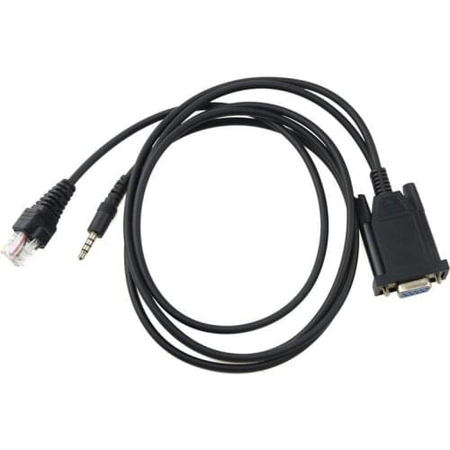 DB9 COM Port 2 in 1 Programming Cable for Vertex Yaesu VX-3R VX-5R VX-160 VX-168 VX-210 VX-350 VX-520 FT-40R FT-50R FT-60R Radio