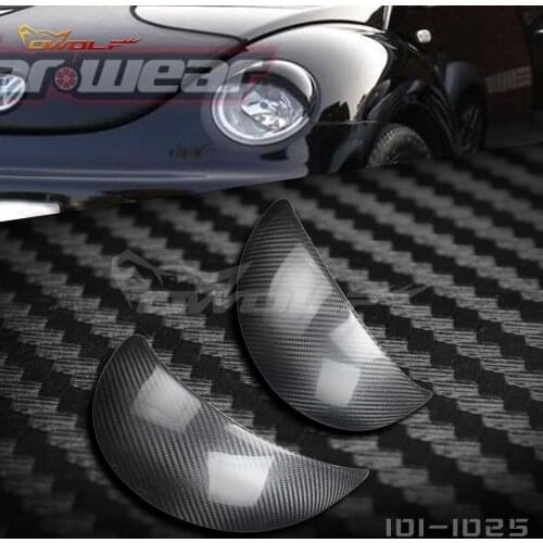For Volkswagen Beetle 1998-2005 Modified Carbon Fiber Lamp Eyebrow