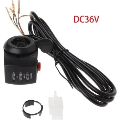 E-bike 36V E-Bicycle Thumb Throttle Handle Bar Grip Gas Twist Throttle Electric Scooter 87HE