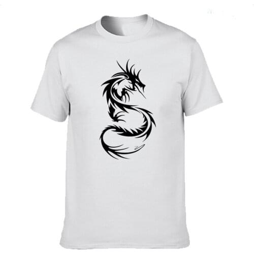 Chinese Dragon Classic Fashion Funny T Shirt Casual Cotton Summer Short Sleeve T-shirt Mans Tshirt Men tops tee