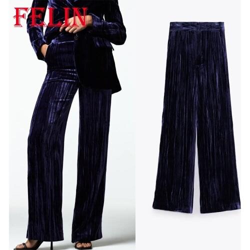 Женские бархатные брюки KONDALA China At AliExpress