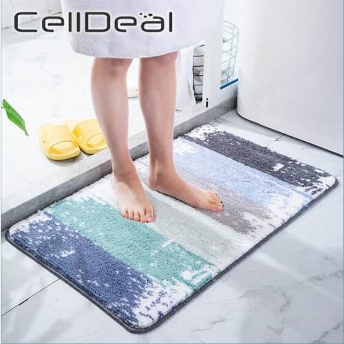 Bath Mat Cute Anti Slip Absorbent Bathroom Carpet Soft Strong Water Absorption Floor Area Rugs For Shower Room Toilet Floor
