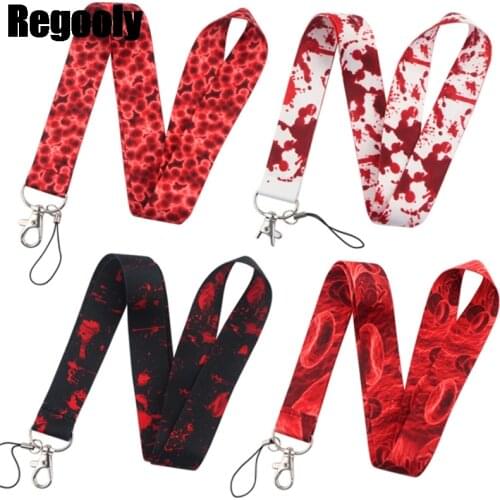 Healthy bloods Medical Lanyard for Key Phone Cool Neck Strap Lanyard for Camera Whistle ID Badge Cute webbing ribbons Gift