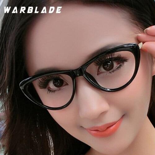 WarBLade New Cat Eye Eyeglasses Women Optical Spectacle Frame Anti-fatigue Computer Reading Glasses Frame Eyewear Goggles