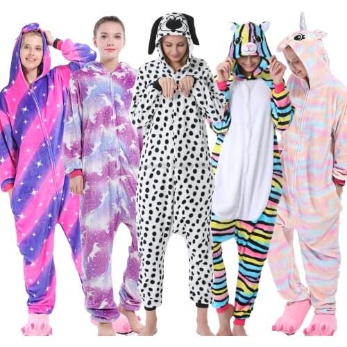 Adult Kigurumi Unicorn Pajamas Kids Animal Onesie Teen Girl Pyjama Boy Pijama Children Home Clothes Christmas Halloween Costume