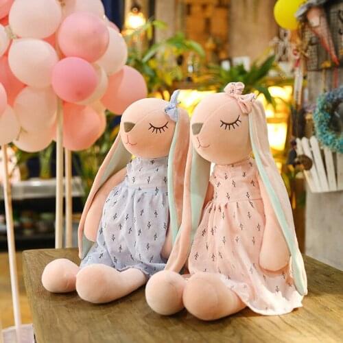 Long ears rabbit Plush Toys Lopunny Model Doll Girls Boys Christmas Present Stuffed Toy for Children Kids Gifts