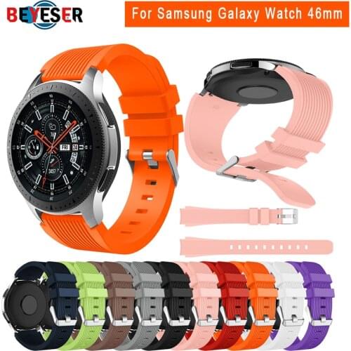22mm Watch Strap Band Silicone For Samsung Galaxy Watch 46mm Band Strap Smart Bracelet Sport Replacement Accessories Watch Bands