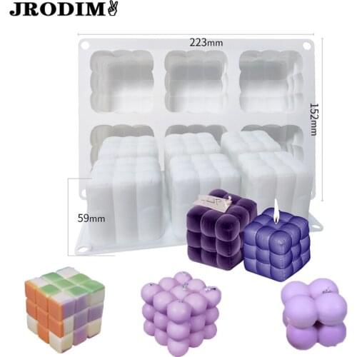 Silicone Cake Molds Magic Cube Candle Molds Baking Cake Tools DIY Aromatherapy Candle Plaster Soap Maker Mold Kitchen Accessorie