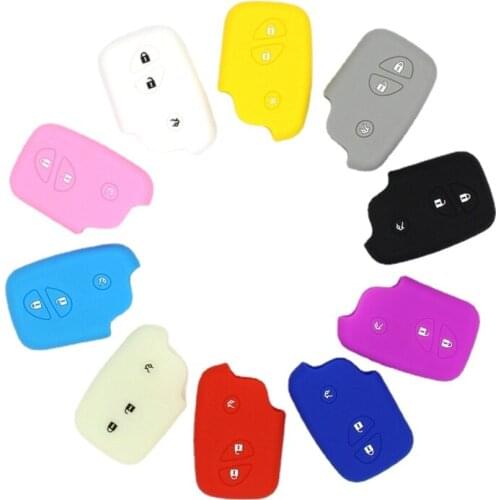 Silicone Car Key Cover Fob Case Jacket FIT FOR LEXUS CT200h ES350 GS350 GS450h GS460 IS Key Case for Car