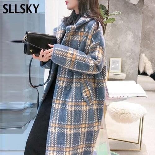 SLLSKY Women's Wool Coats