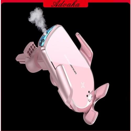 Advaka P5 15W Smart Aromatherapy Car Holder Phone Holder Wireless Fast Charging Stand Bracket Smartphone Charger For iPhone