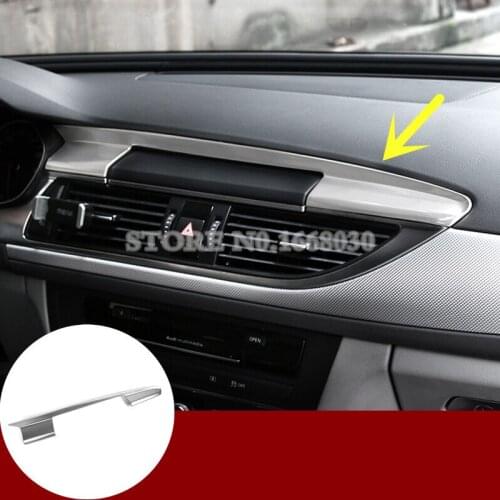 Inner Dashboard GPS Navigation Frame Trim Cover For Audi A7 S7 2012-2018 Car Decoration Car Accesories Interior