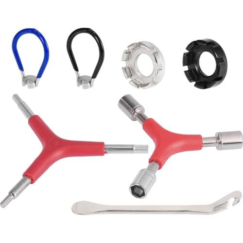 Uxcell Bicycle Wheel Spoke Wrench Bike Crank Spanner Repair Tool Kit Set MTB Repair Cycling Accessories