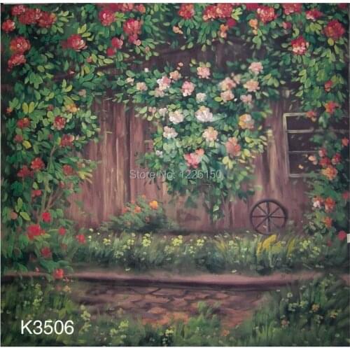 10*20ft Hand Painted Muslin Photo Backdrops,Studio wedding backdrop K3506 ,fondos fotografia, Photography Background