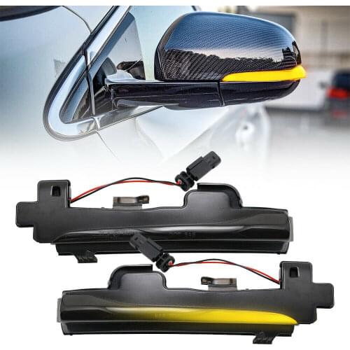 2PCS Dynamic LED Turn Signal Side Mirror Blinker Light For Volvo S60 CC S60 II S80 II V40 CC 40 II V60 CC V70 III