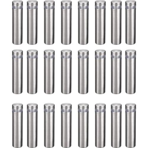 24Pcs Sign Standoff Screws Wall Mount Advertisement Fixings Bolts Advertising Glass Holders Nail 12X50mm