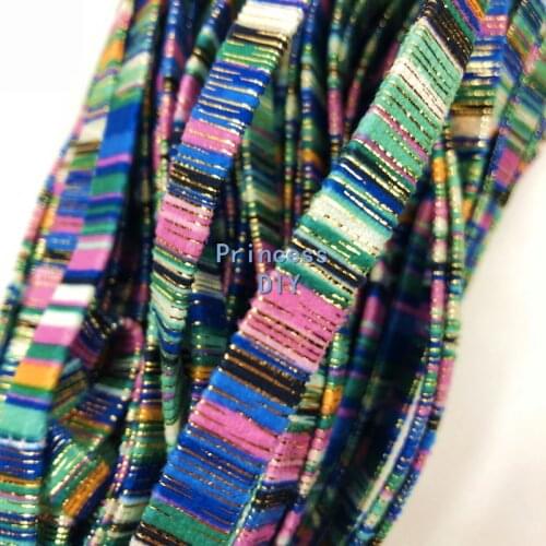 5 M/Lot 10mm Jewelry Making Findings Cord Thick Velvet Ribbon String Bright Silk Multico Rope Bias DIY Bracelet Chocker Craft