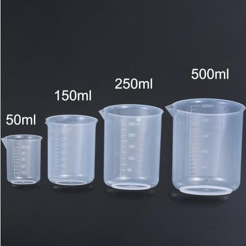 50/150/250/500ML Clear Plastic Liquid Measuring Cups handmade DIY Jewelry Making For epoxy Resin cup Silicone Mold Tool