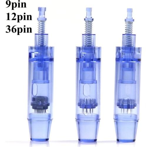 50pcs Derma pen Micro needle 9 pin / 12 pin / 36 pin / nano Cartridge Replacement For Derma Pen Micro Nano Head Tattoo Needles