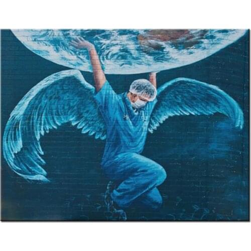 The Doctor who saves the Earth Diamond Painting Full Square Round Diamond Embroidery Mosaic Picture of Rhinestones Decor Gift