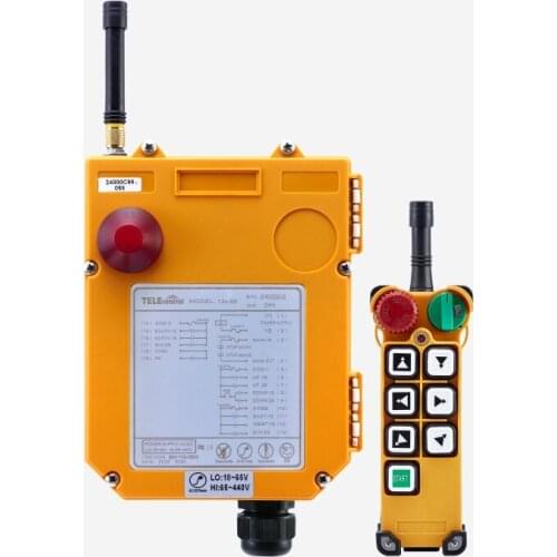 Telecrane Performance handhold telecontrol F24-6D 2 speed 6 keys wireless industrial remote control for overhead crane