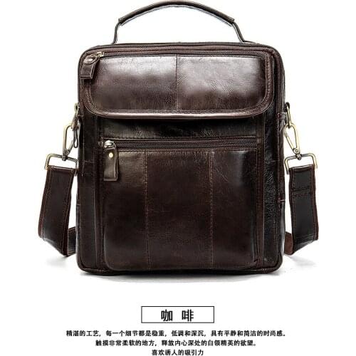BOLEKE Man Briefcase Bag Cowhide Messenger Bags Genuine Leather Male Commercial Cross Body Bag Casual Men shoulder bag