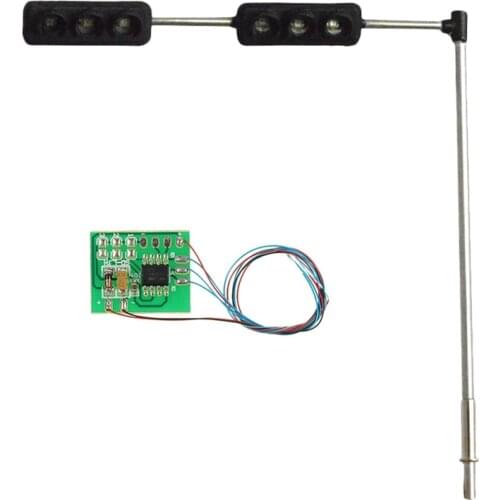 HFES 3 Color Traffic Light Signals Ho Oo Scale Model 6Led For Diy Sand Table Crossing Street Construction Model 3